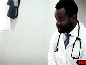 big black cock doctor exploits dearest patient into buttfuck fuckfest check-up